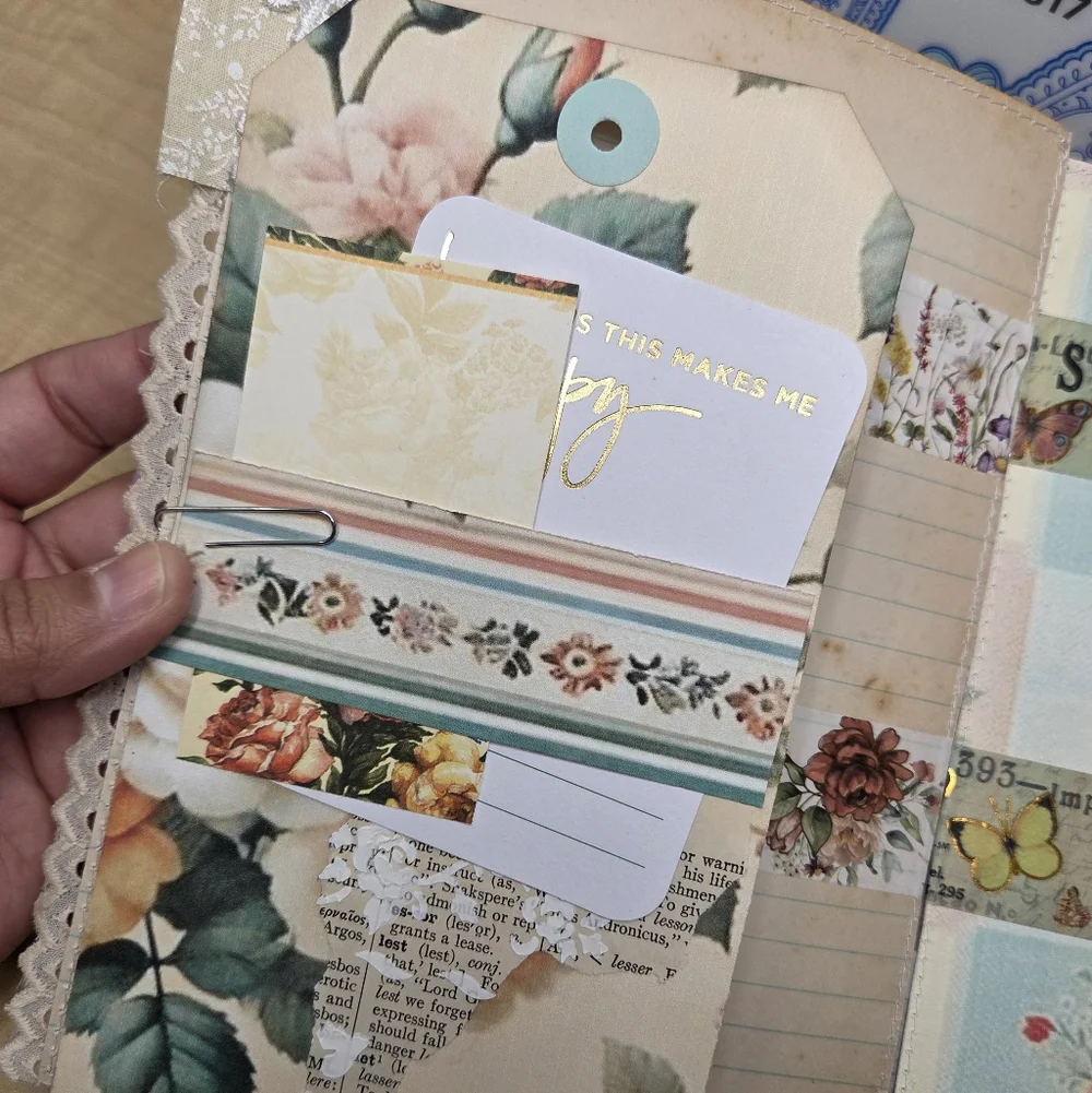 Handmade Wallpaper Print Inspired Digitals | TAB Binded JUNK JOURNAL - Picture 11 of 16